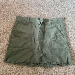 American Eagle Outfitters Army Green Skirt